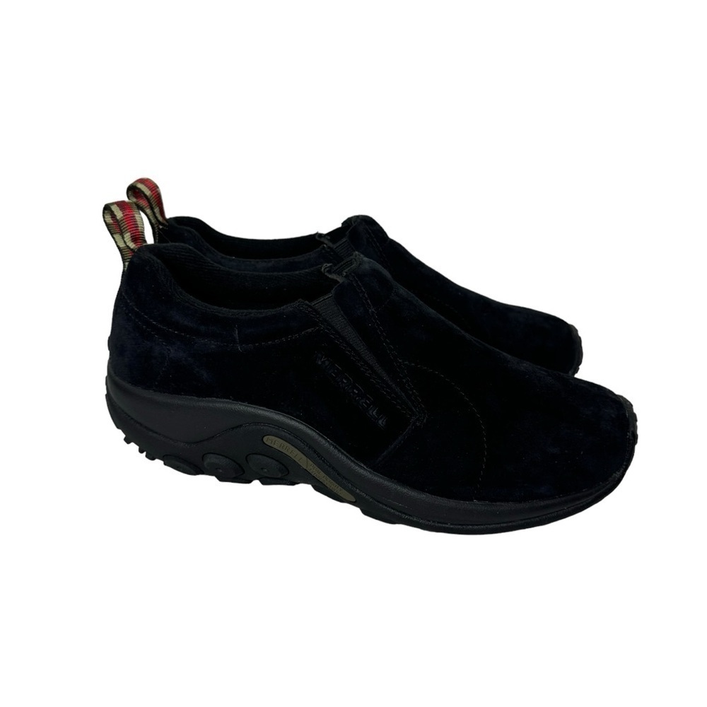 Merrell Jungle Moc Shoes in Midnight Black Leather 9